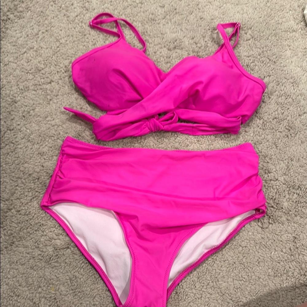 Vibrant Pink Bikini Set